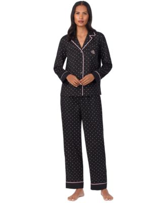 Lauren Ralph Lauren Women s Notched Collar Pajama Set Macy s