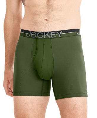 Men's Infinite Cool Stretch Moisture-Wicking Solid Boxer Briefs, 3-Pack