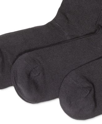 Women's Ribbed Cotton Trouser 3 Pack Socks