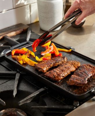 X Bobby Flay Reversible Cast Iron 11" x 16.5" Grill Griddle