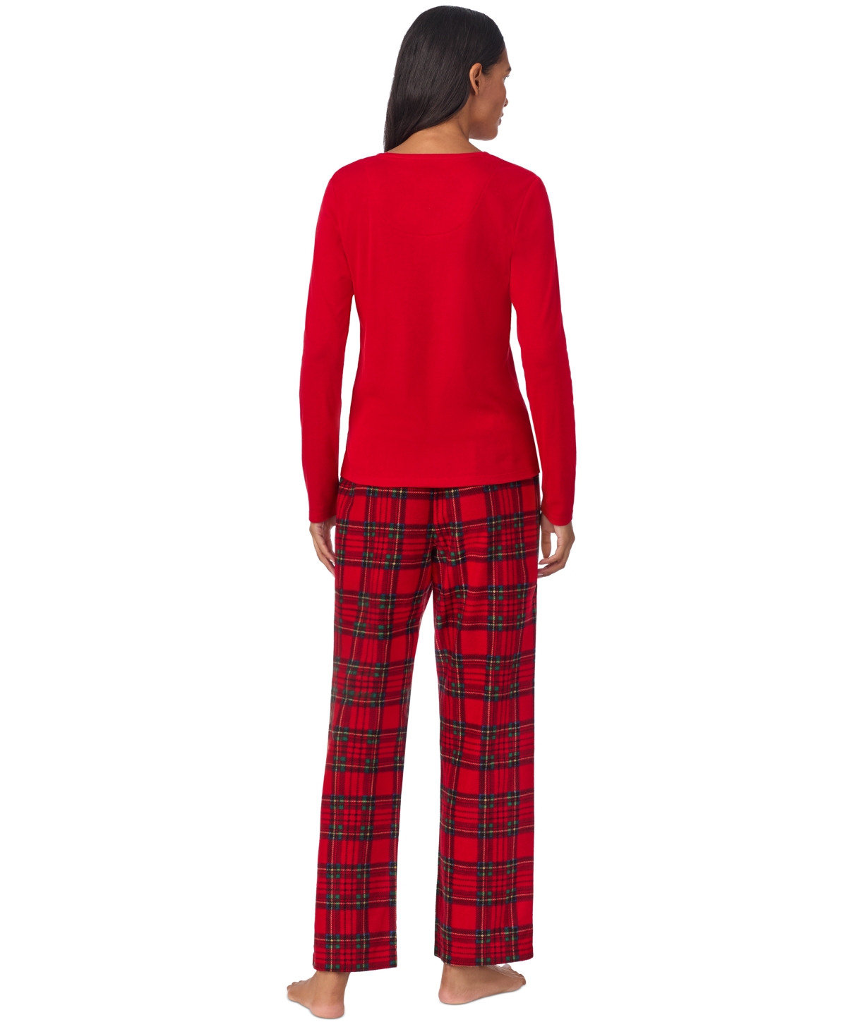Lauren Ralph Lauren Women's Long-Sleeve Crewneck Pajama Set