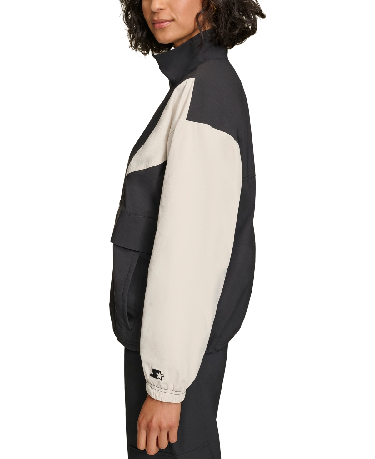 Starter Women's Half-zip Pullover Jacket In Black