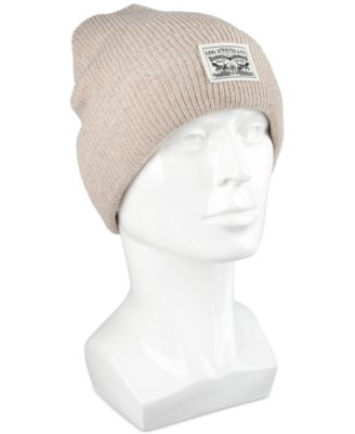 Men's Ribbed Logo Beanie