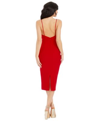 Women's Nikki Cowl Neck Low-Back Dress