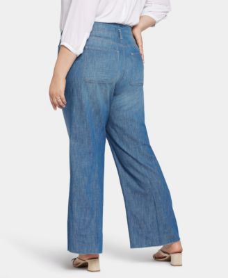 Plus Size High Rise Teresa Wide Leg Jeans