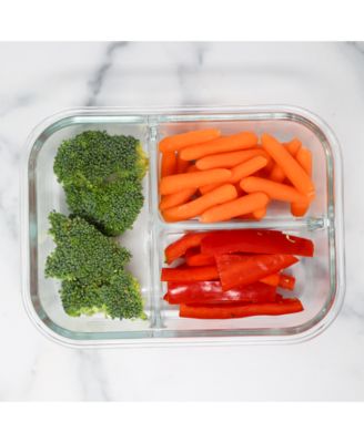 Sedona Kitchen Sedona 2 Pack 3-Compartment Glass Storage Set