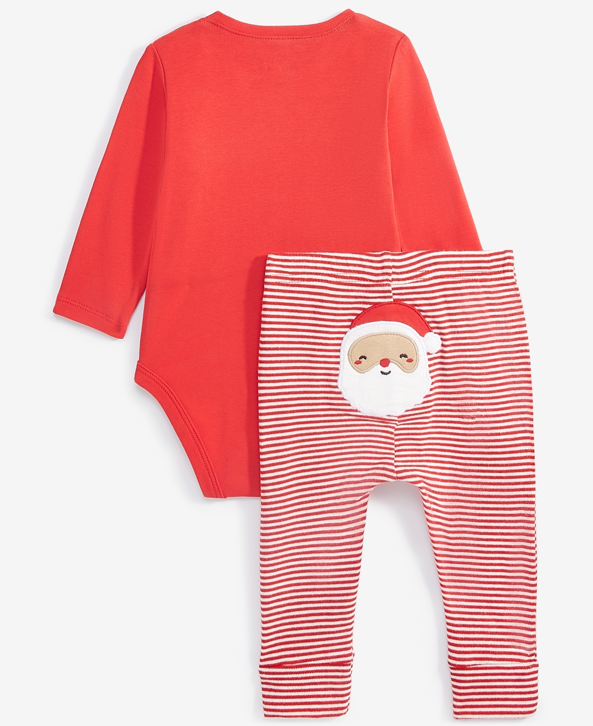 Carter's Baby My First Christmas Cotton Bodysuit & Striped Pants, 2 Piece Set