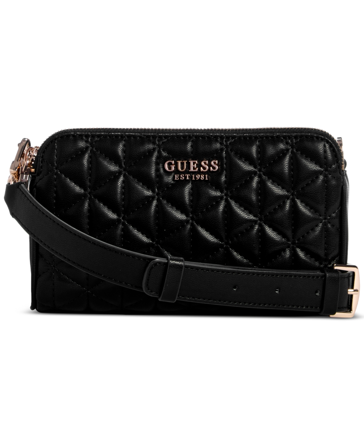 Guess Kori Status Small Crossbody In Black