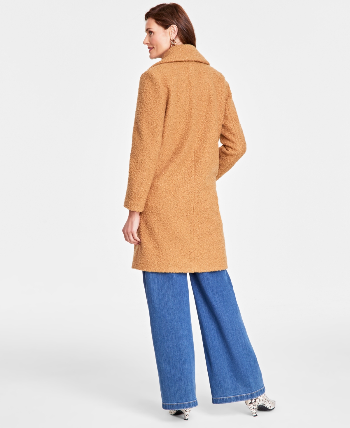 I.n.c. International Concepts Women's Oversized Peacoat, Created for Macy's