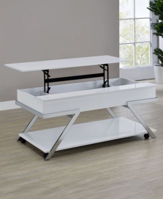 Zena 48" Metal Cocktail Table