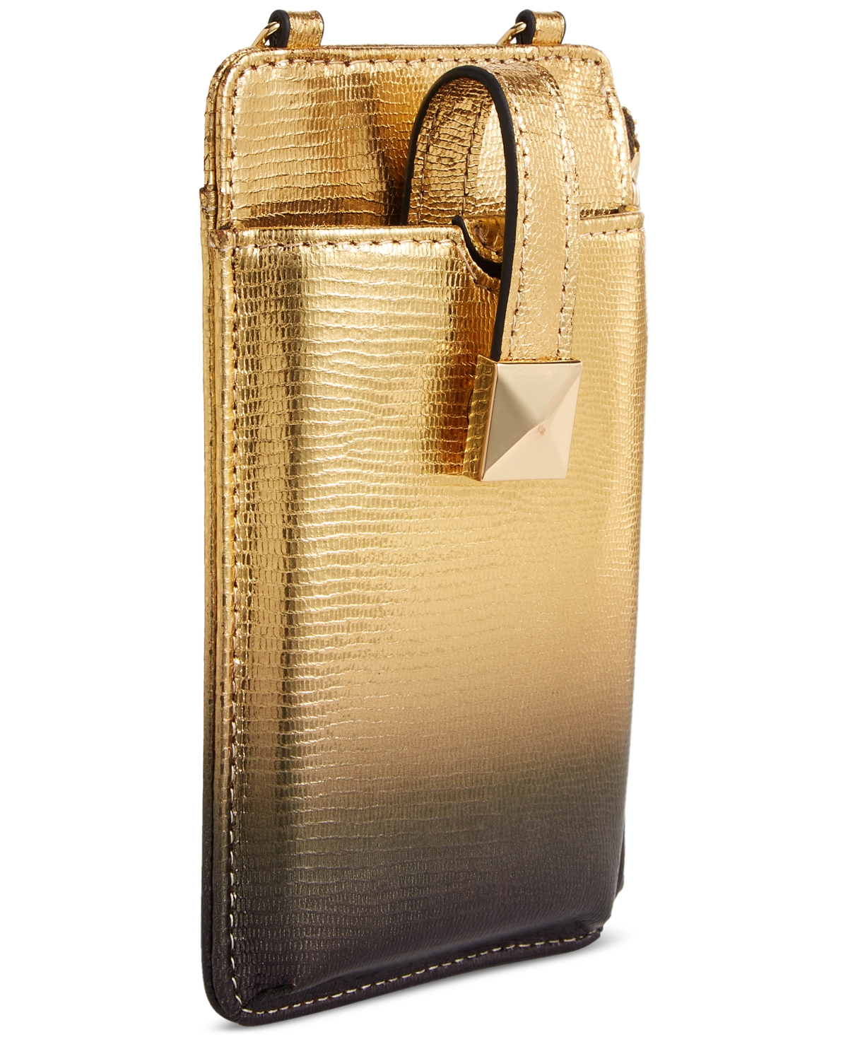I.n.c. International Concepts Devvi Metallic Phone Crossbody, Created for Macy's -bronz