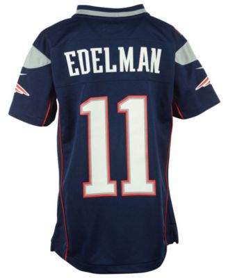 Nike New England Patriots No11 Julian Edelman Gray Women's Stitched NFL Limited Gridiron Gray Jersey