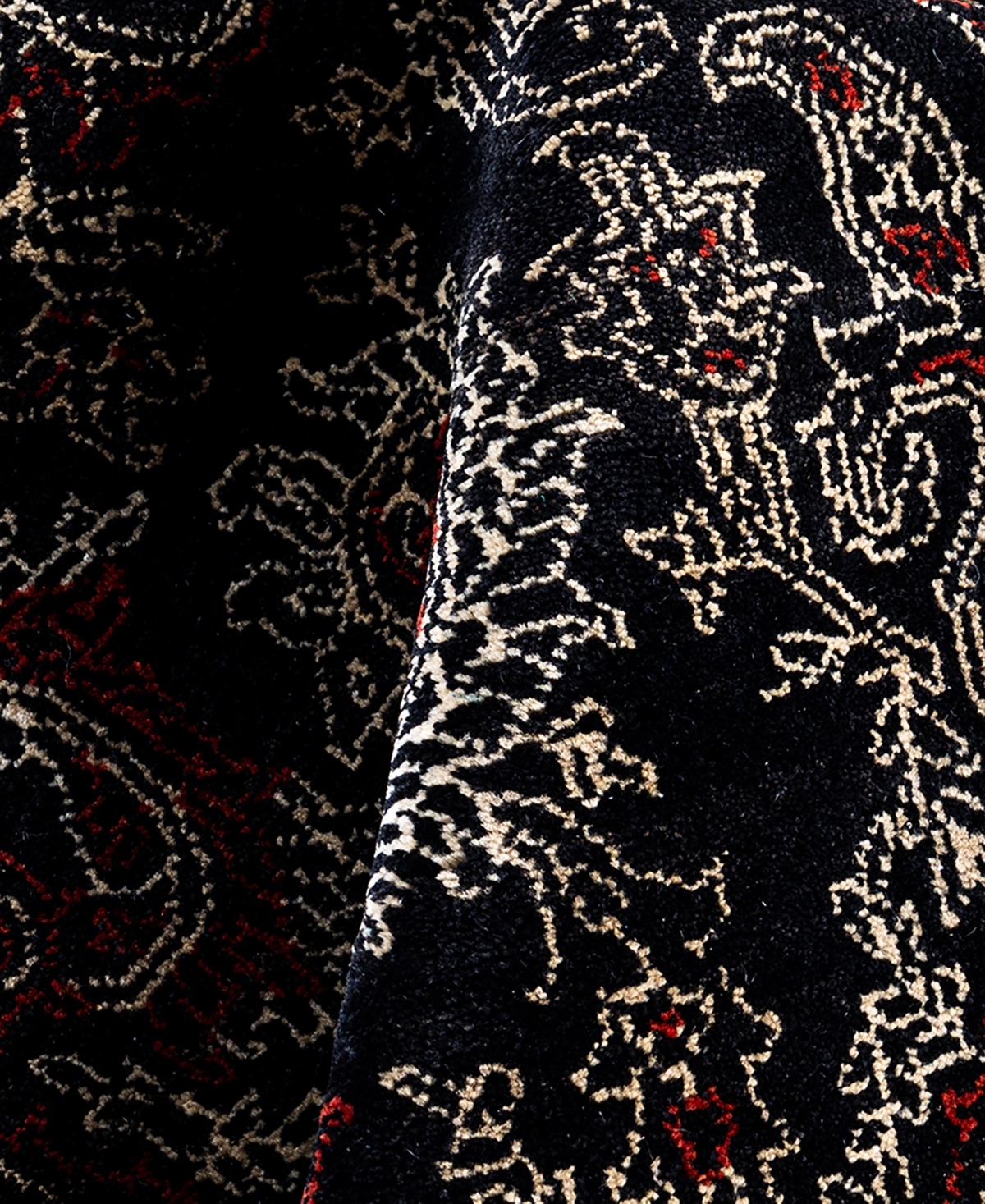 Adorn Hand Woven Rugs Indian Ooak M6169 8'2''x10'3'' Area Rug In Black