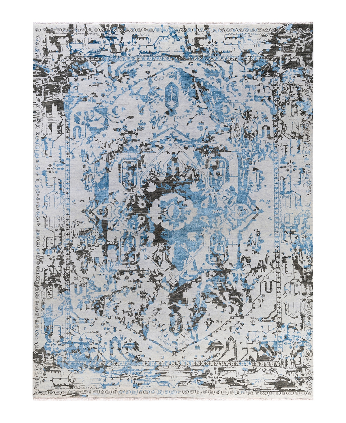 Adorn Hand Woven Rugs Indian Ooak M7033 8'2''x10'6'' Area Rug - Beige