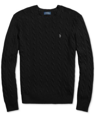 Men's Wool-Cashmere Cable-Knit Sweater
