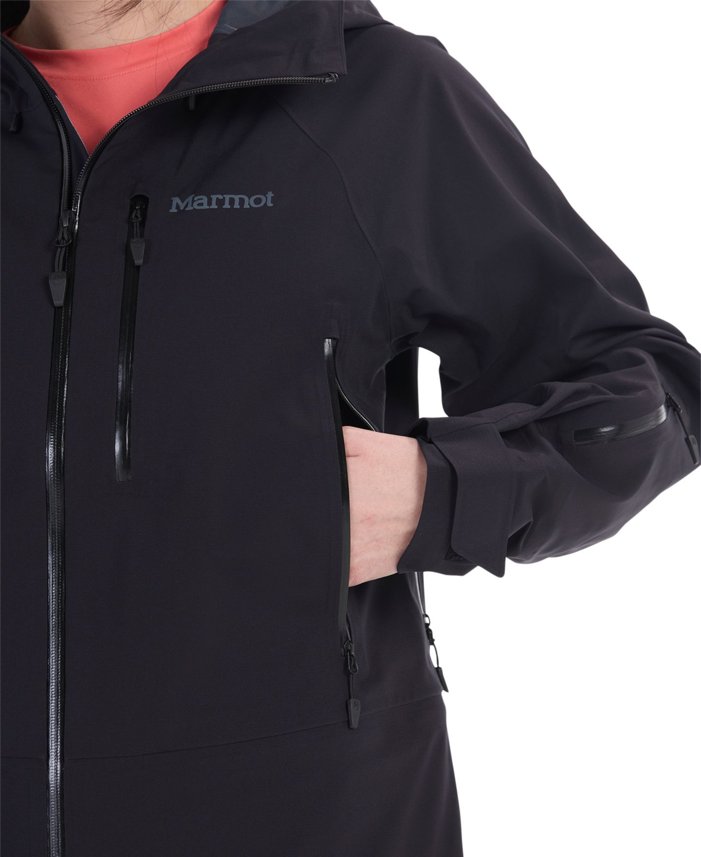 Женская куртка Marmot Solitude Ultralight Bio, цвет: Чёрный — фото 6