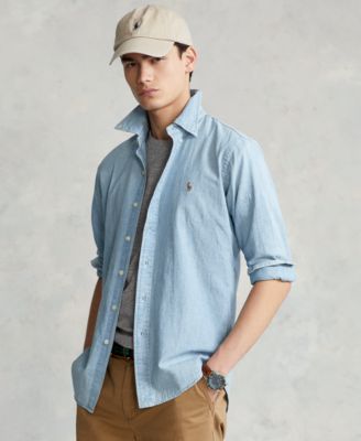 Polo Ralph Lauren Men's Long Sleeve Classic-Fit Chambray Shirt