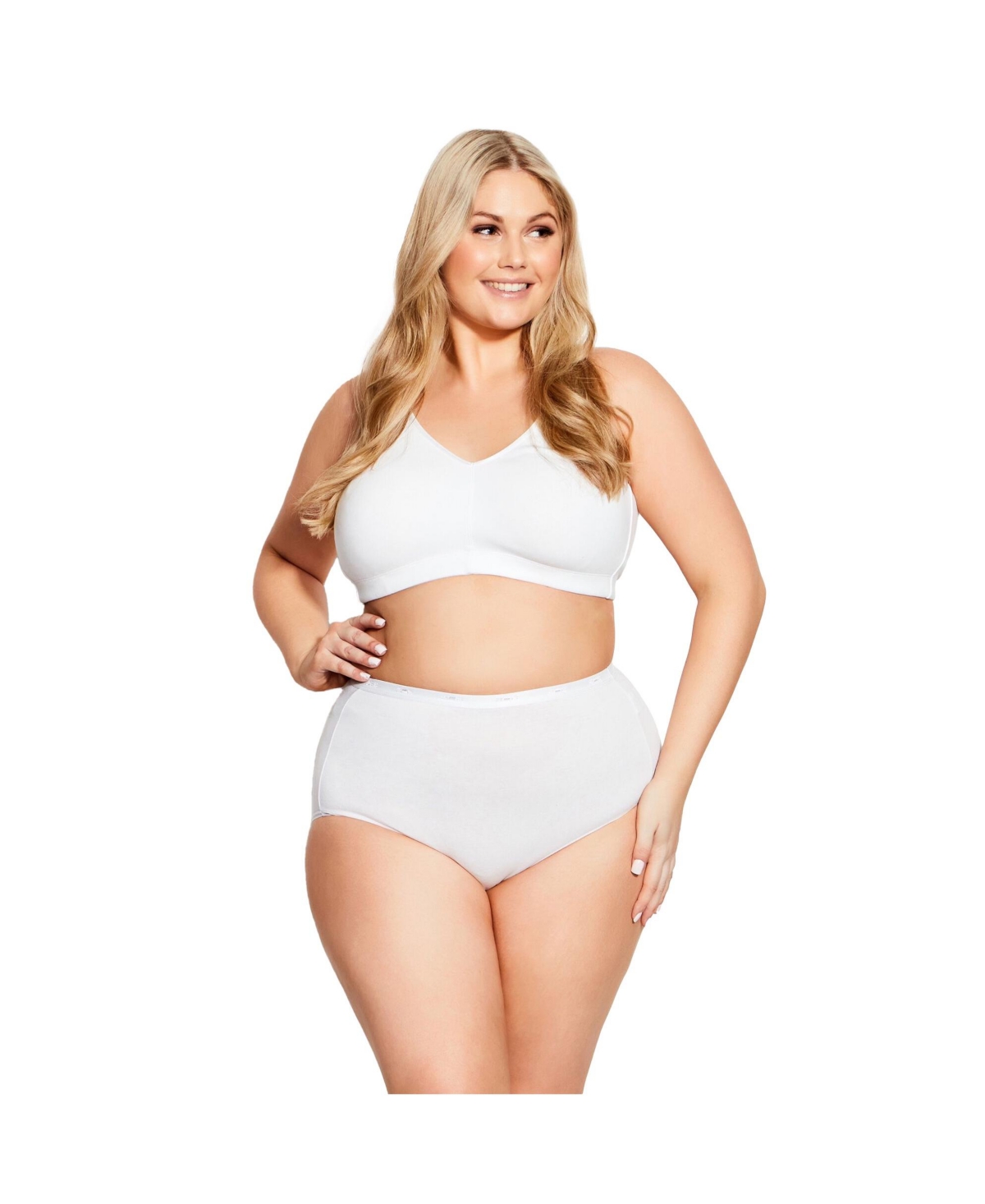 Avenue Plus Size Comfort Cotton No Wire Bra