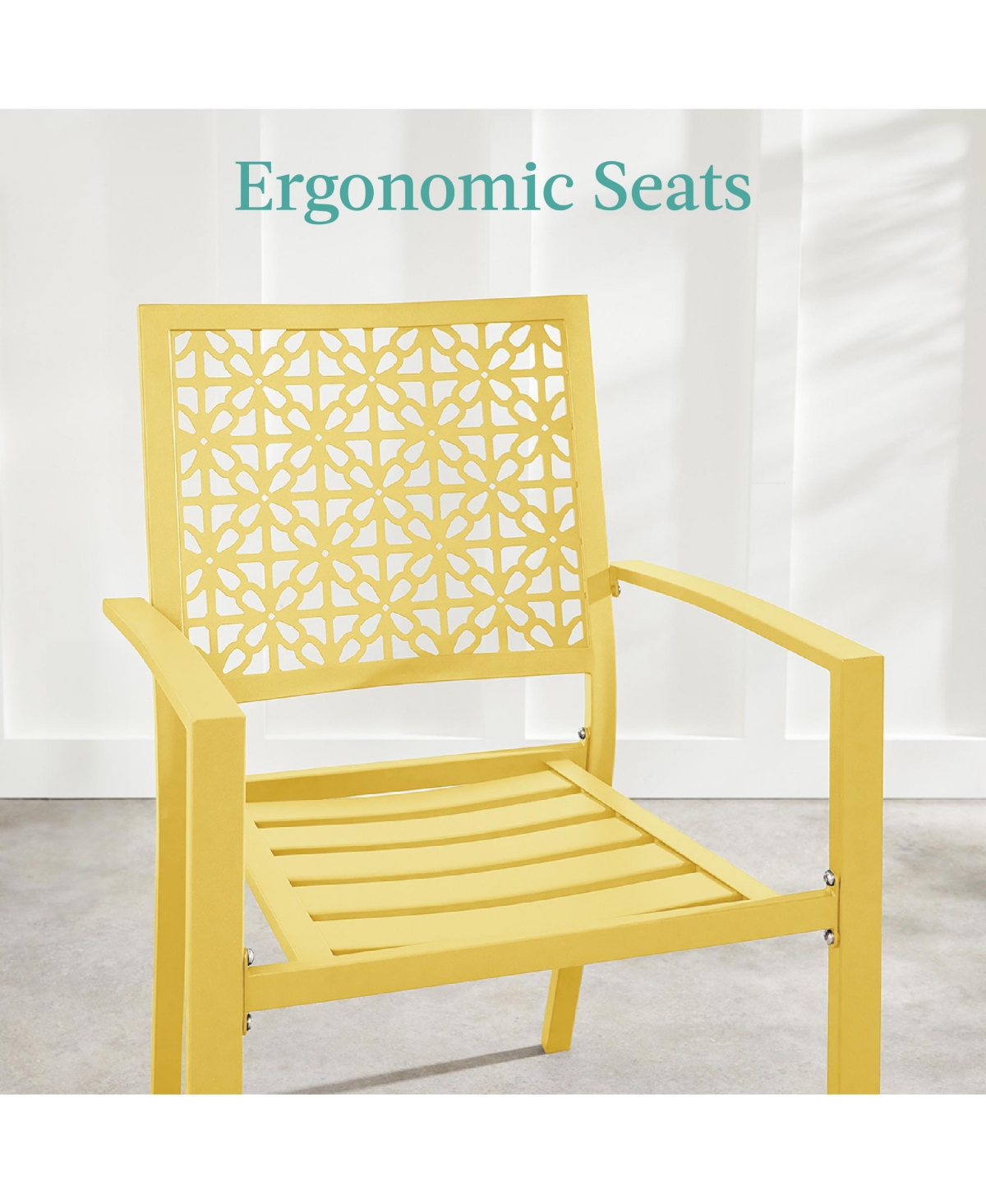 Best Choice Products 3-Piece Stackable Patio Bistro Set, Outdoor Chat Furniture w/ 2 Chairs, Table
