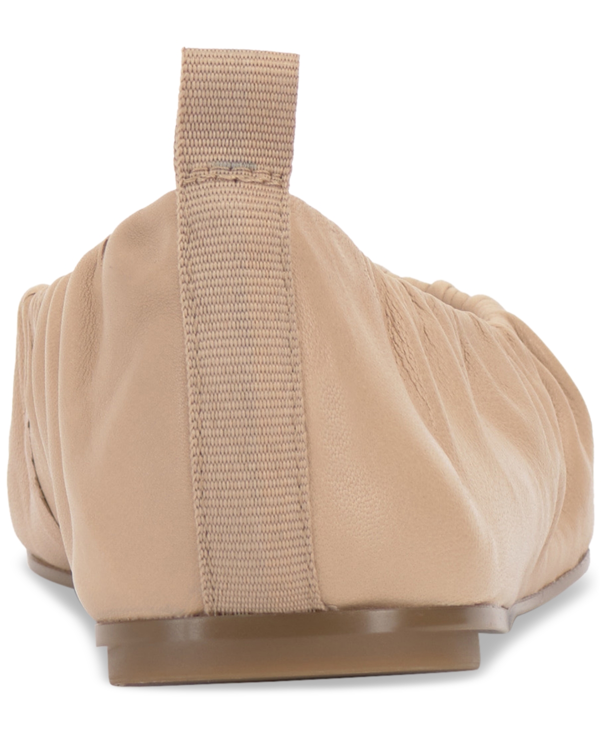 Vince Camuto Verline Ruched Ballet Flats In Soft Buff