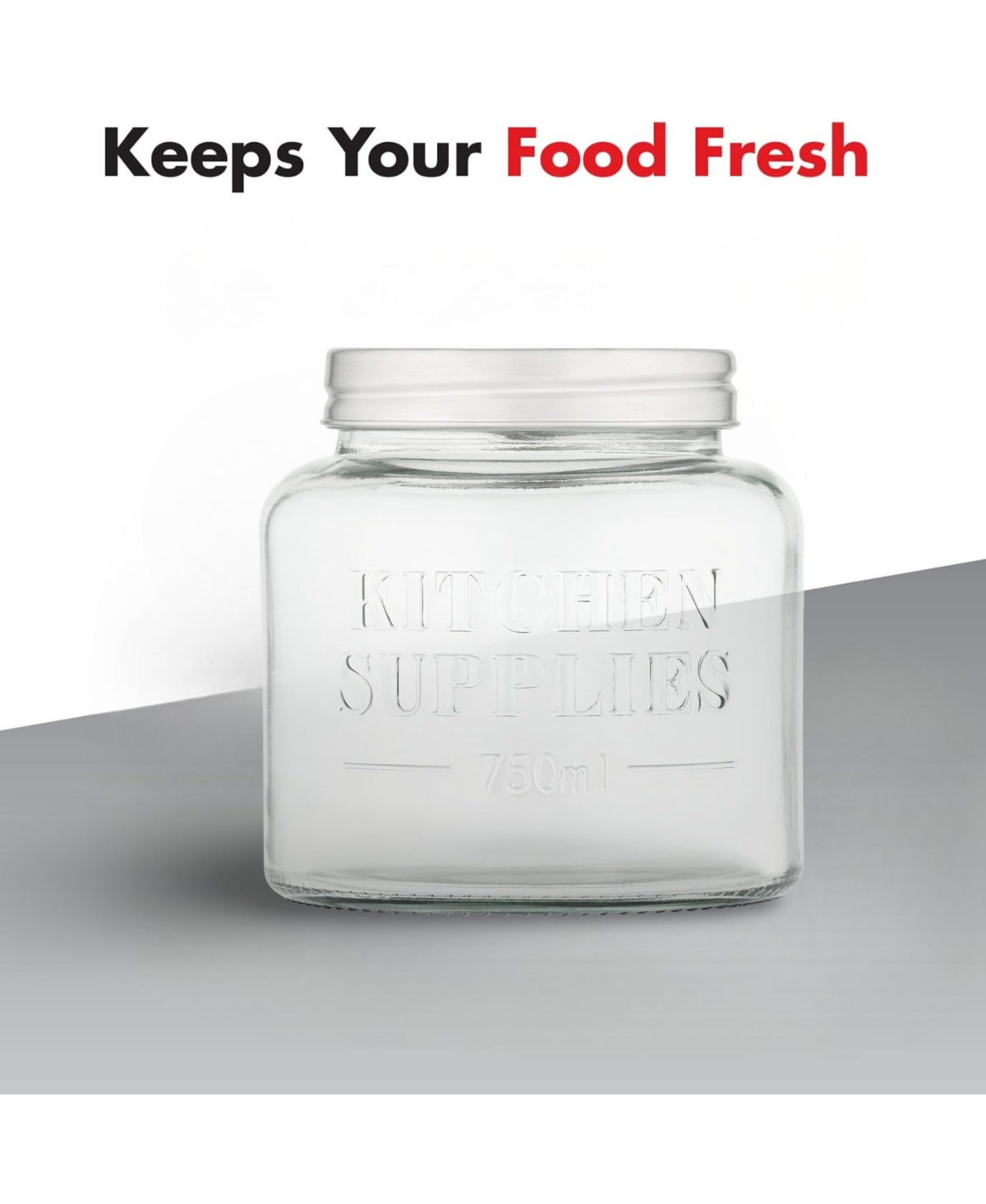 Amici Home Kitchen Supplies Glass Canister - Medium