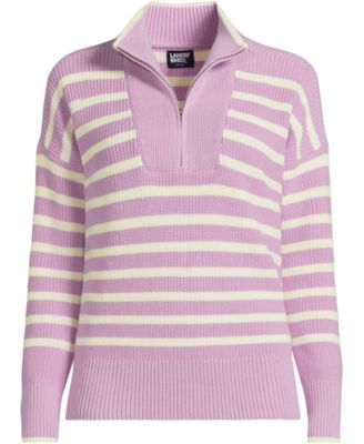 Women's Plus Size Drifter Cotton Quarter Zip Pullover Sweater