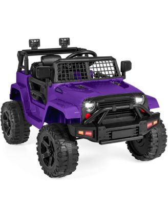12V Kids Ride On Truck Car w/ Parent Remote Control, Spring Suspension, LED Lights