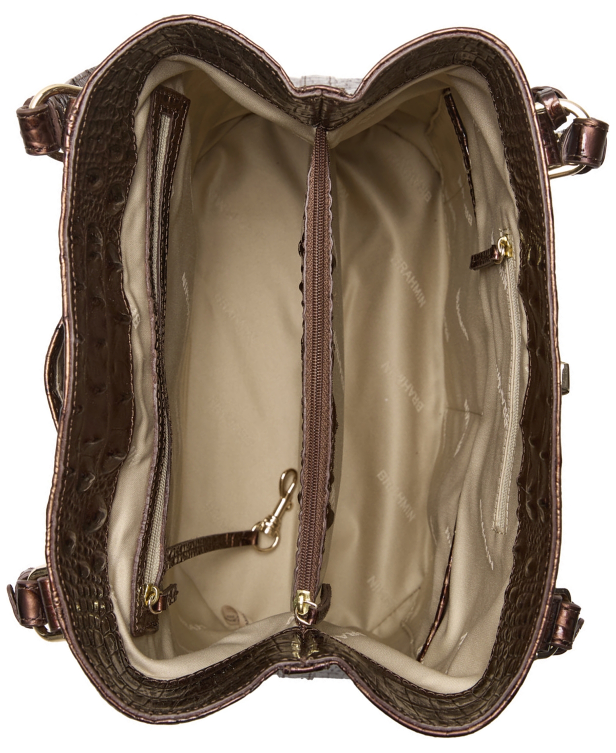 Brahmin Fiora Melbourne Leather Bucket Bag