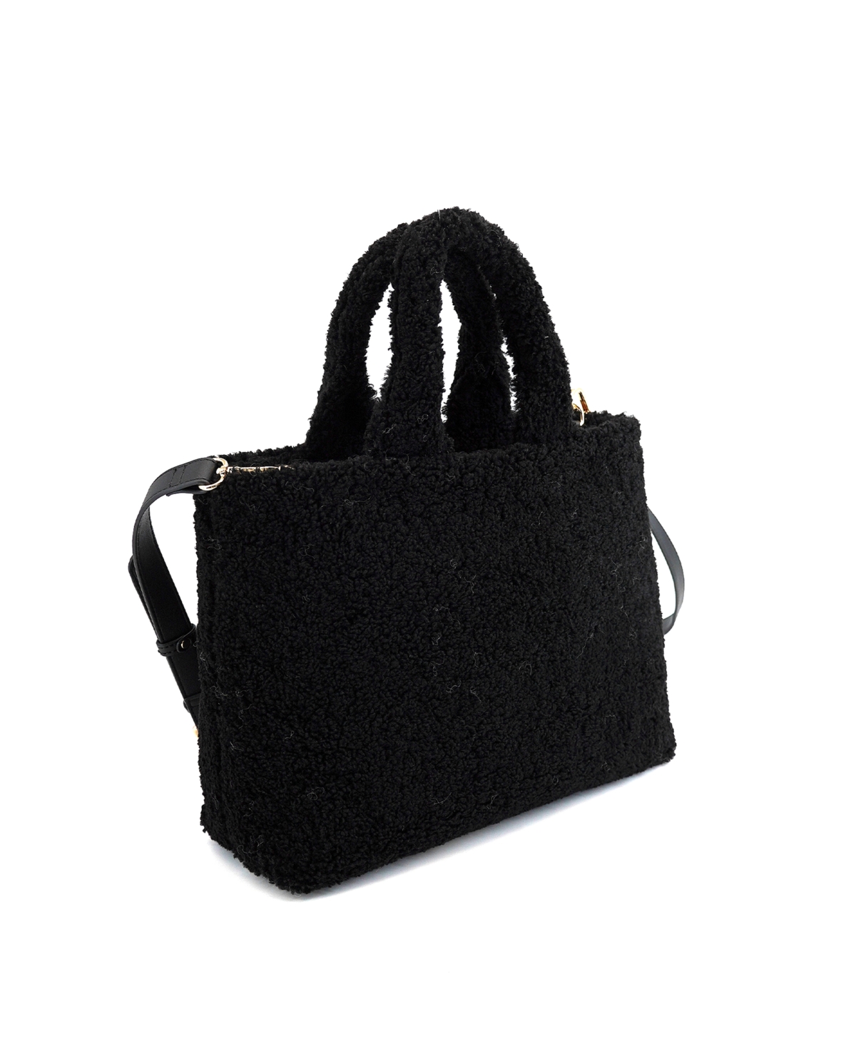 Like Dreams Lumi Sherpa Shoulder Bag In Tan