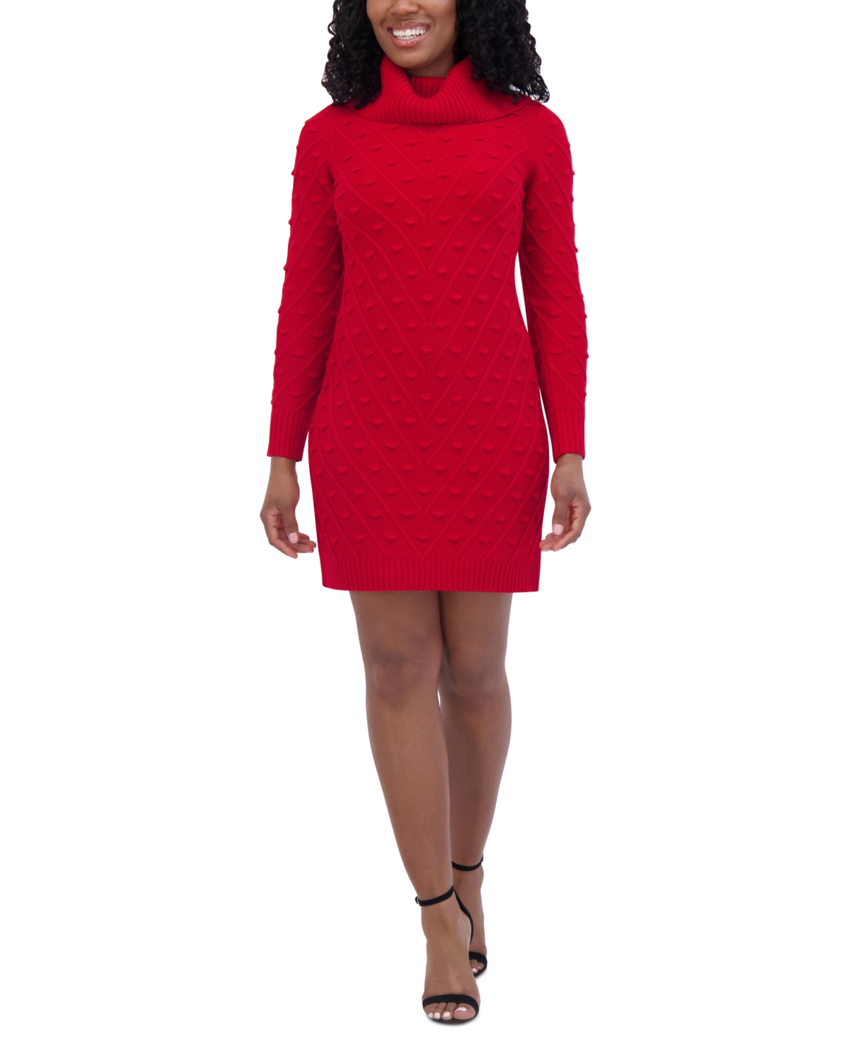 Jessica Howard Women's Cowlneck Popcorn Shift Dress