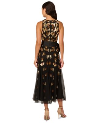 【海外限定】AdriannaPapell ドレス☆Studio Bead Mesh Godet Dr Amazon.com: Adrianna Papell Studio Women's Bead Mesh Godet