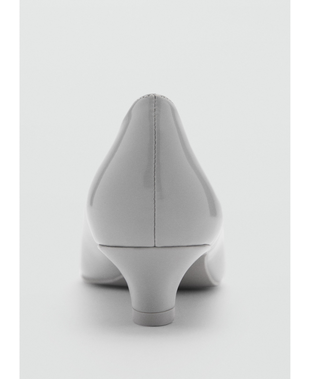 Shop Mango Women's Kitten Heel Shoes In Gray
