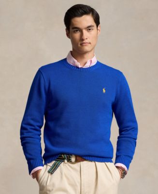 Crew neck sweater with polo shirt hotsell