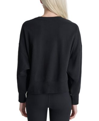 Women's Rhinestone Crewneck Fleece Sweatshirt 