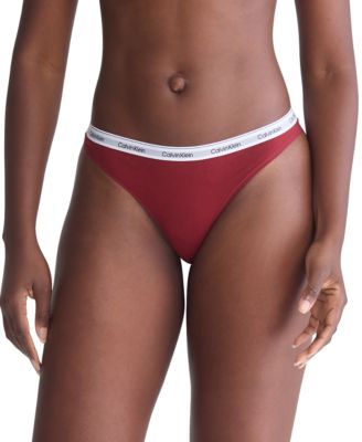 Calvin Klein Women s Modern Logo Low Rise Thong Underwear QD5043 Macy s