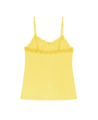 Women's Soft Silk Lace-Trim Camisole