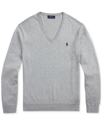 Men's Cotton V-Neck Sweater
