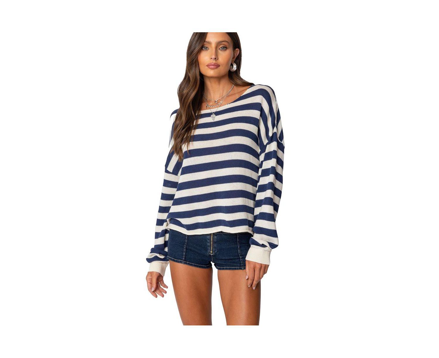 Women's Anney Oversized Striped Sweater