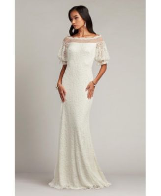 Women's Whelan Embroidered Puff-Sleeve Gown