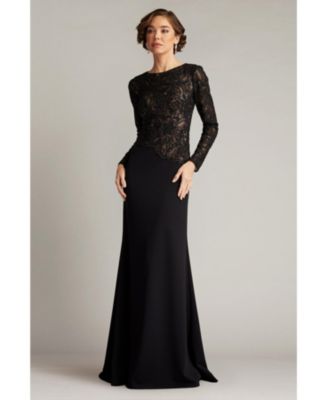 Women's Shika Embroidered Crepe Gown