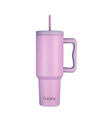 Insulated Stainless Steel 40 oz Tumbler with Handle and Straw Lid, Cupholder friendly