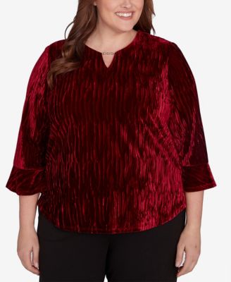 Macys alfred dunner plus size tops best sale