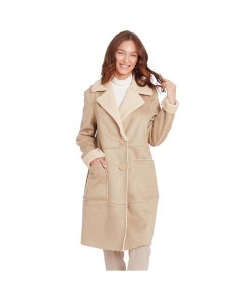 Женские куртки Frye Lily Faux Shearling Coat