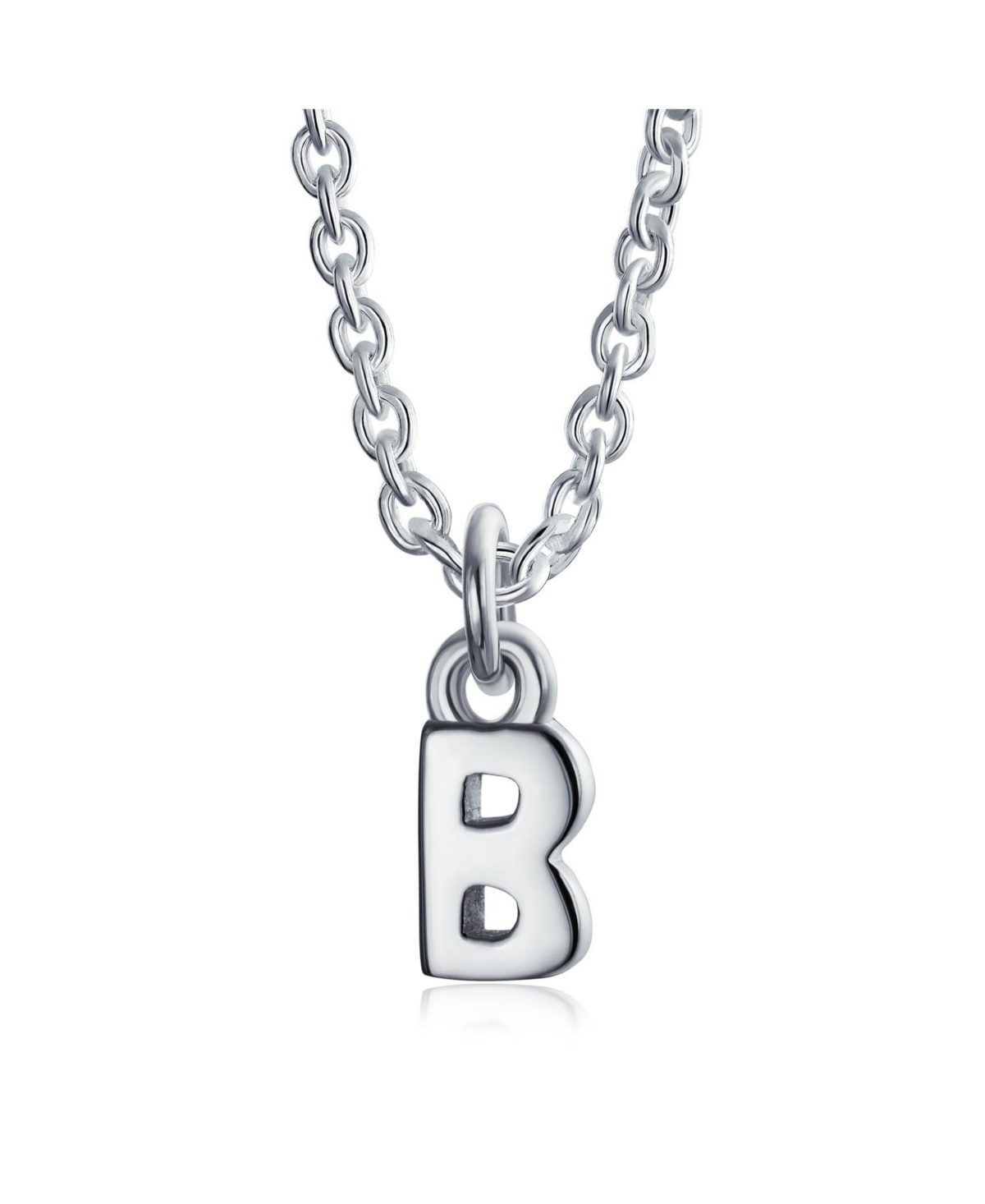 Bling Jewelry Simple Dainty Name Dangle Alphabet Block Letter Ankle Bracelet A Initial Anklet For Women For .925 Sterling Silver Adjustable 10 Inch