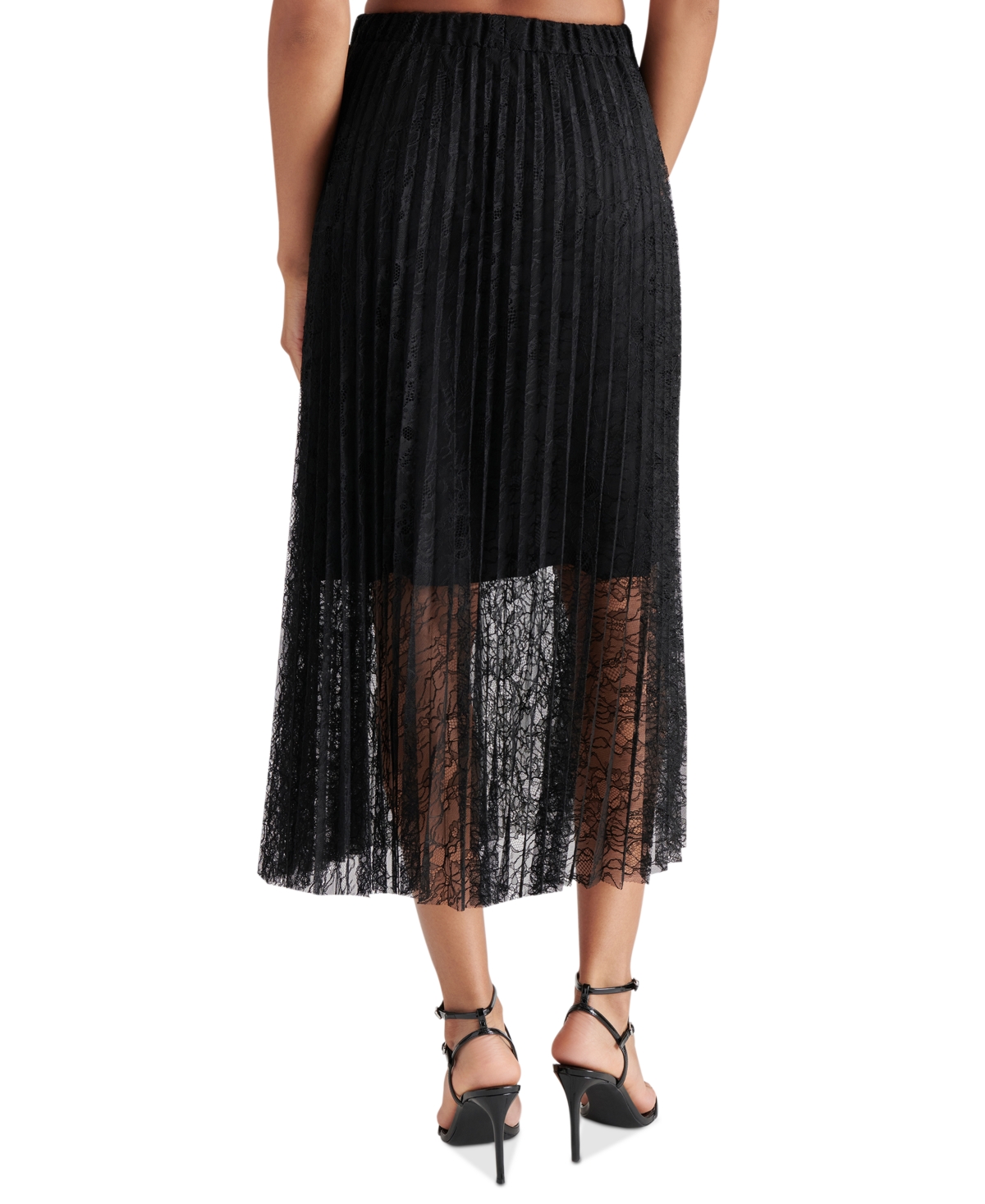 Steve Madden Women's Keira Pull-On Floral-Lace Skirt