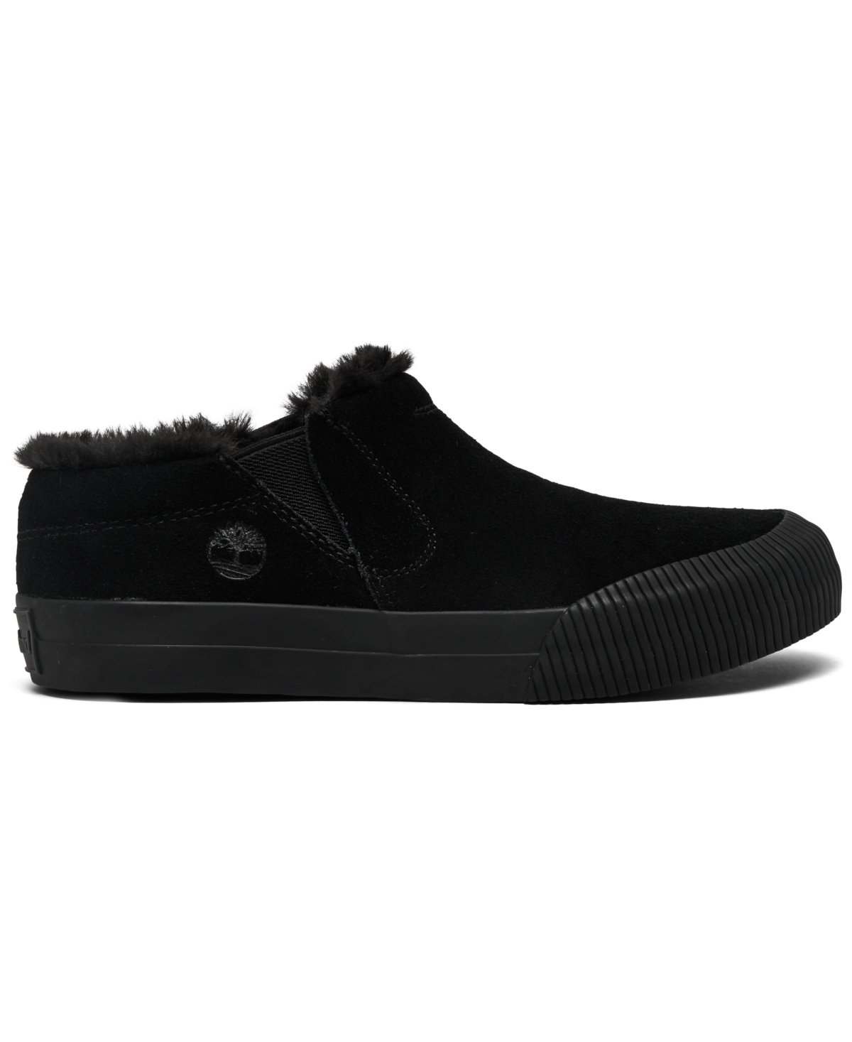 Shop Timberland Women's Skyla Bay 2.0 Warm-lined Low Casual Sneakers From Finish Line In Black Suede
