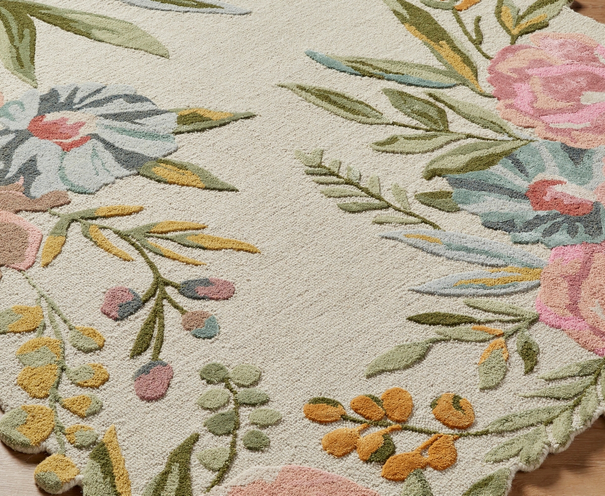 Surya Shindig 499576 Area Rug, 5' X 7'6 In Pink,cream