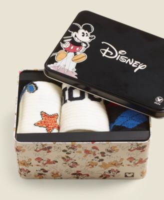 Disney | Macy's Adult Mickey & Friends Varsity Socks 3-Pack Gift