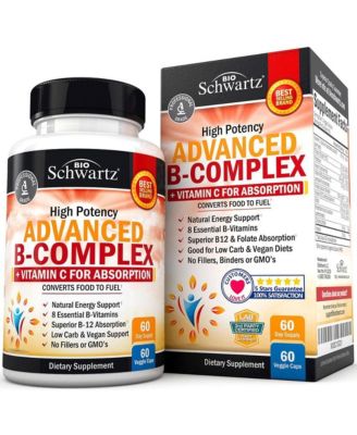 Advanced B-Complex Capsules, Low Carb Diet Support, 60ct