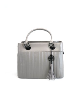 Grove Puffer Leather Satchel